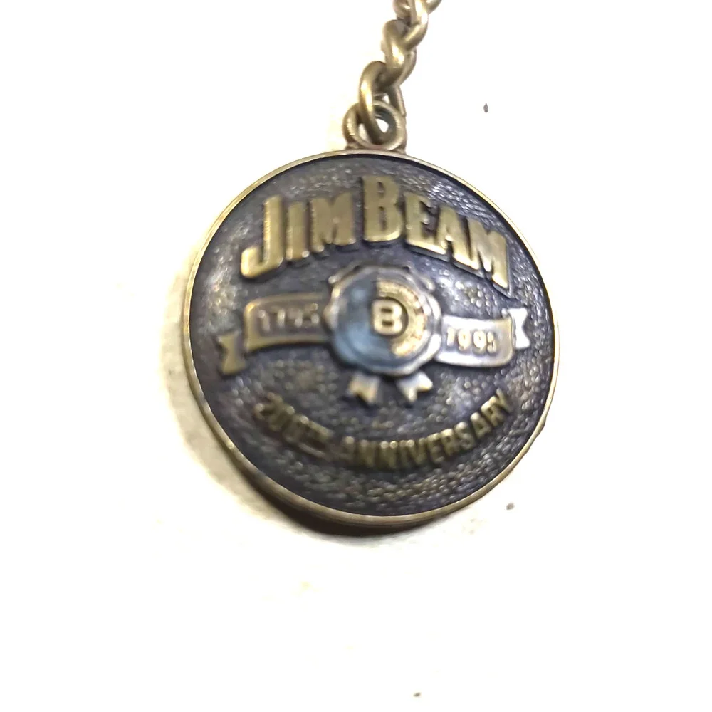 Brass Jim Beam Keychain 200th Anniversary
